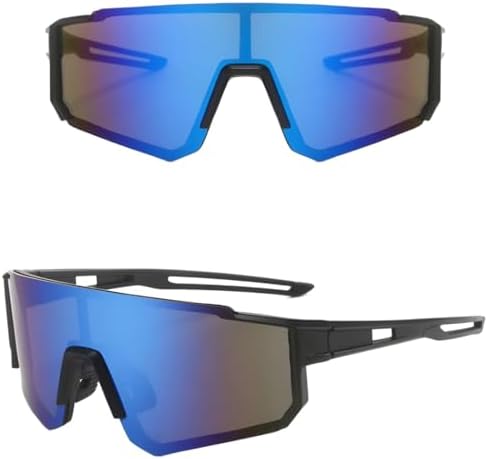 Óculos de Sol Esportivo Unissex Máscara - Ideal para Bike, Corrid...