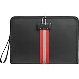 Fireproof Document Bag with Lock,13'×9'×1' Fireproof and Waterproof Cash Bag with Zipper, Premium Fiberglass, Fire Safe Storage for Documents, Passports, Cash, Valuables