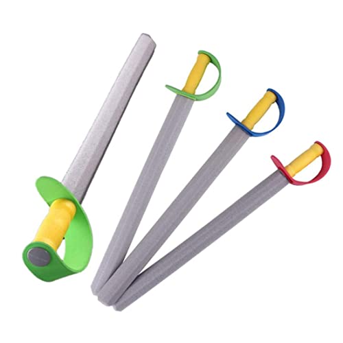 Eva mousse épée 4 pièces jouet sécurité arme douce maternelle Performance accessoires mousse épée enfants escrime jouets ensembles d'outils Cover
