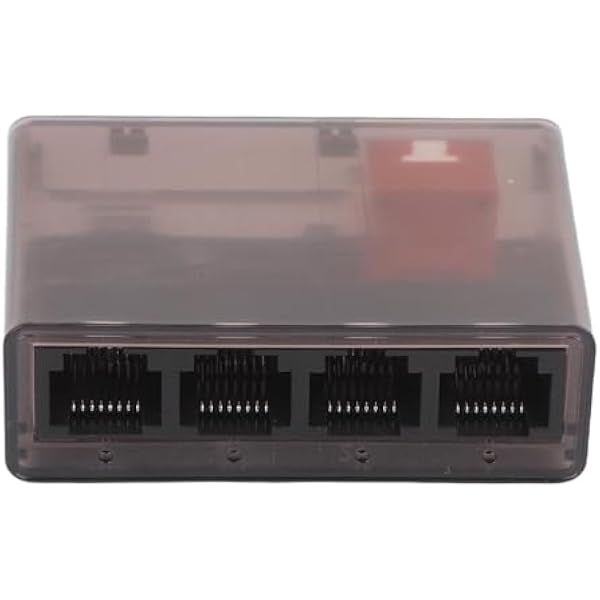 Generic Rozdzielacz Ethernet 1 do 4 1000 Mb/s Efektywnie Rozwijający się do zastosowań Przemysłowych w Domu i Biurze RJ45 Gigabitowy Rozdzielacz Kabli Sieciowych 1 na 4 Wyjścia dla Kabla Cat5 5e 6 7 8