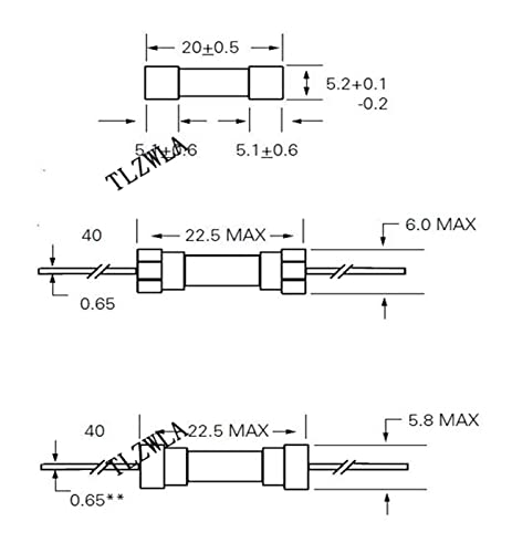Fusible en verre à coup rapide protégeant efficacement vos circuits électroniques de 5x20mm