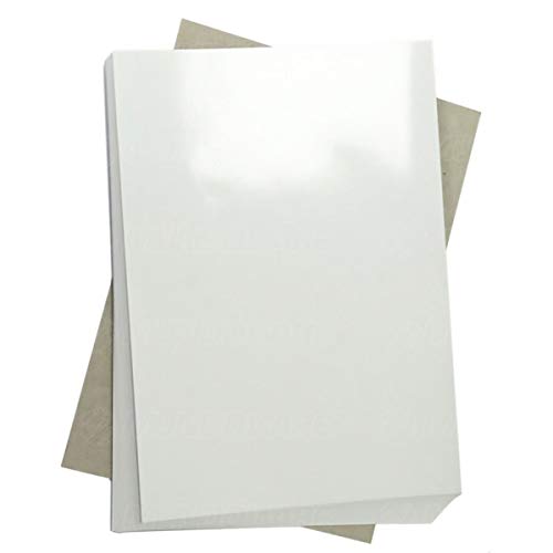 Papel Glossy Adesivo 115g A4 Branco Brilhante Resistente à Água Pacote com 20 folhas de Papel Fotogr