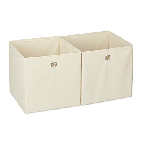 Boîtes de rangement en tissu pliables et cubes de rangement avec œillet