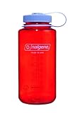 Nalgene Water Bottle - Lightweight Sustain Tritan BPA-Free Shatterproof Bottle for Backpacking, Hiking, Gym, 32 OZ, Wide Mouth, Marmalade Orange
