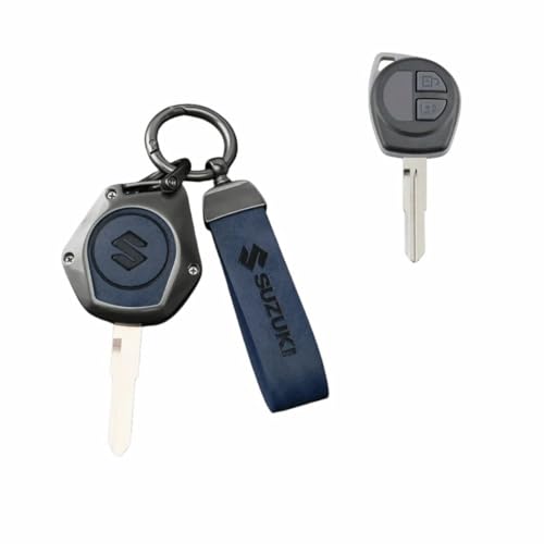TRX AUTO Fob Key Cover with Leather Keychain for Suzuki | Protective Car Key Case | PU Leather Key Cover | Suzuki Jimny Key Holder | Suzuki Key Accessories