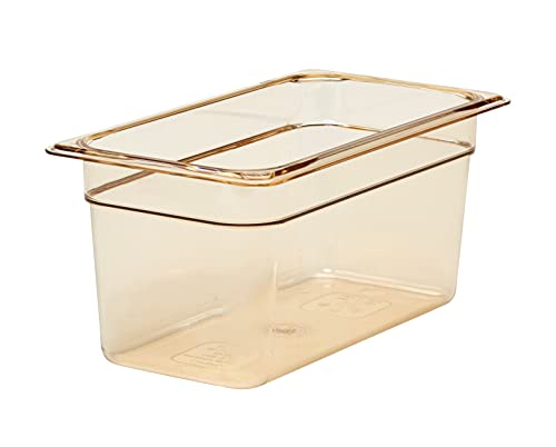 Cambro 36HP150 Food Pan 1/3 X 6" H-Pan Amber Case Qty 6