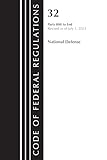 Code of Federal Regulations, Title 32 National Defense 800-End, Revised as of July 1, 2023