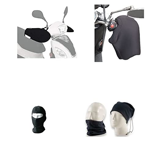 Compatible avec Peugeot VIVACITY 50 SPORTLINE Protège-mains en néoprène imperméable couvre-mains universels pour guidon de moto, scooter, montage facile, cadeau Cover