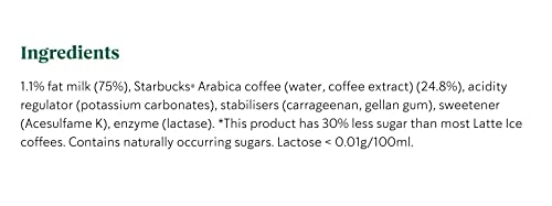 Starbucks Skinny Latte Iced Coffee, 220ml