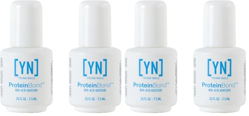 Image of Young Nails Protein Bond - Non-Acidic Nail Primer, Enhanced Adhesion for Gel Polish & Acrylic, Nail Dehydrator, PH Bonder for Gel Nails, 0.25 oz