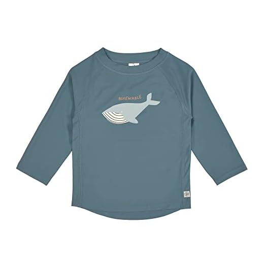 LÄSSIG Schwimmshirt Badeshirt Langarm Splash & Fun Whale Blue, 25-36 Monate Gr. 98