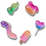 Crocs Unisex Wild Animals and Ocean Friends Collection Multi Packs Jelly Candy Onesize