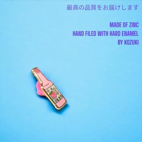 Image of Soju pin enamel Korean soju pin Hard Enamel Korean lapel pin Soju accessories Korean drink pin Kpop enamel pin Soju merchandise Soju bottle pin