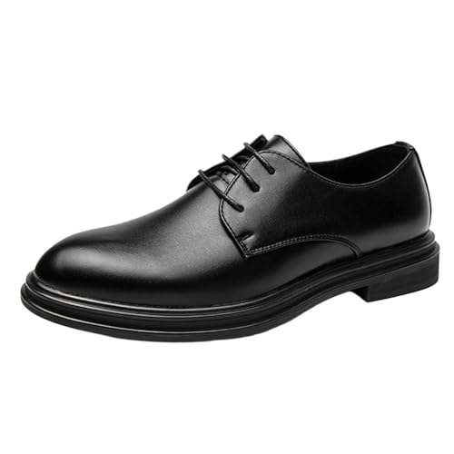 Men's Invisible Height Formal Lace-ups Traditional Oxfords Comfortable Dress Shoes