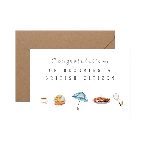 Handmade Congratulations On Becoming A British Citizen Card | British Citizenship Congratulations Card | Congratulations you got your british citizenship
