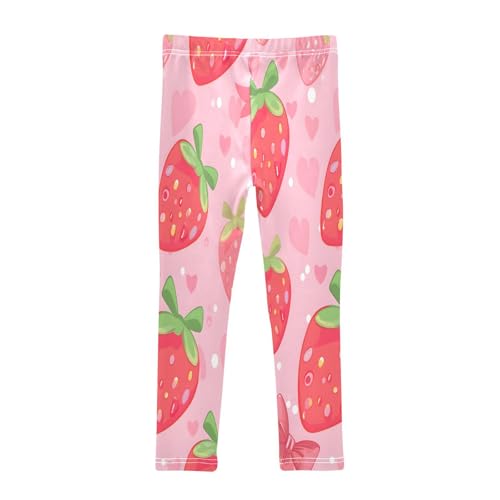 Bolaz Toddler Girls Leggings Printed Yoga Pants Leggings Seamless Strawberry for Kids2