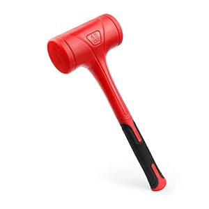 YIYITOOLS Rückschlagfreier Hammer 1,4 kg Rot