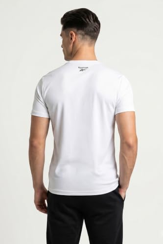 Image of Reebok Men's Polyester Gym T-Shirt - Moisture Wicking Sports T-Shirt for Men | Workout Running Training Tshirt for Men | Half Sleeve Active Tee