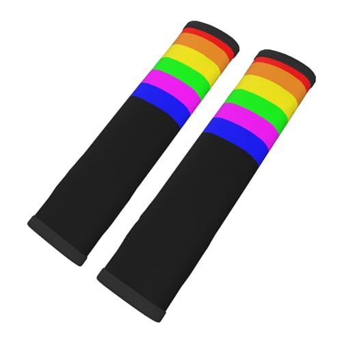 LGBT Rainbow Car Seat Belt Cover Pads (2pcs)