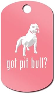 Got Pit Bull Engraved Keychain/GI Tag Mister Petlife Alert v2 Pink