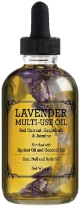 Provence Beauty Lavender: Lavender Scented Multi-Use Oil For Face, Body & Hair - Hydrates Skin & Restores Hair'S Natural Shine - Enriched W/Apricot Oil & Fractionated Coconut Oil - 4Oz. | Provenc