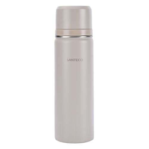 SANTECO Thermoskanne Thermosflasche Edelstahl 1l, 500ml, Auslaufsicher Isolierflasche mit Trinkbecher für unterwegs… – Ansicht 1