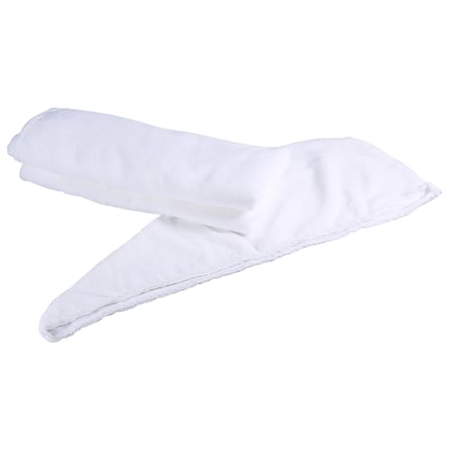 UMDHAIYI Bata de Spa Premium, Material y ecológico, Cierre de Gancho y Bucle, cinturón Ajustable, Incluye Gorro para Secar el Cabello, para Mujeres y Hombres (Blanca)