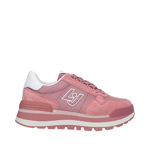 Liu Jo Jeans Sneakers Liu jo Jeans da Donna in Pelle modello Amazing 16 colore Rosa Pink Ray modello BA3119PX027S1688 Rosa Pink Ray