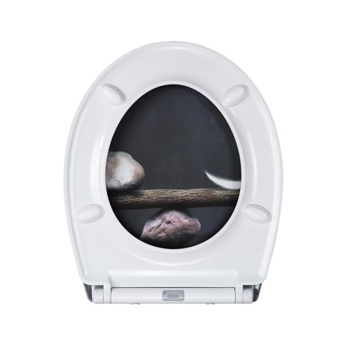 Abattant de WC avec abaissement automatique en Duroplast et fixation rapide - 6