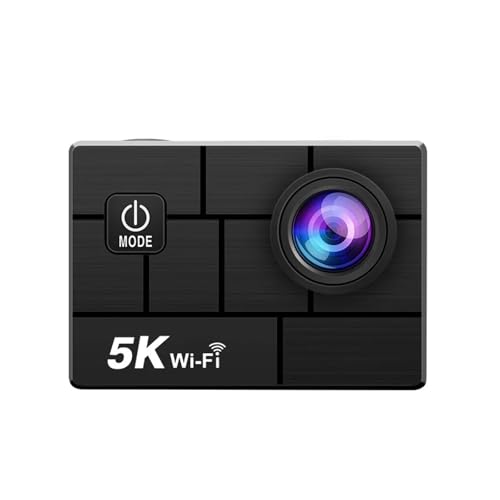 アクションカメラ 5K 4K60FPS Wi-Fi デュアルスクリーン 170D 2.0 インチタッチスクリーン 30M 防水屋外カメラリモコン付き