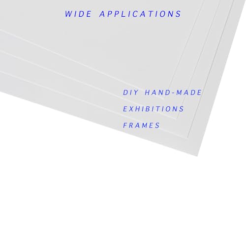Image of 10 Pack A4 Size White Opaque Rigid PVC Sheets, 0.5mm Thick, 297mm x 210mm Plastic Sheet for DIY Office Cutting, Signs, Display Projects