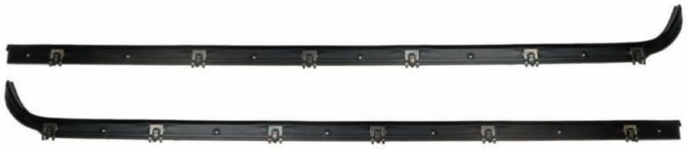 Front Outer Door Window Sweep Rubbers Pair Set of 2 for Ford for Bronco II 1984-1988 for Ranger 1983-1988 1AWSK00159