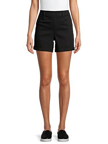 Time and Tru Women's 5 Pocket Woven Pull On Shorts...