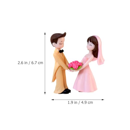 Safigle TW02328P09MA 2 Pairs Wedding Doll Decoration Romantic Desktop Decor thumb #2