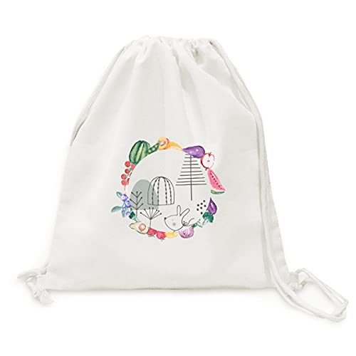 Sac en tissu pliable à sangle fruits légumes Tree Hill imprimé chiot