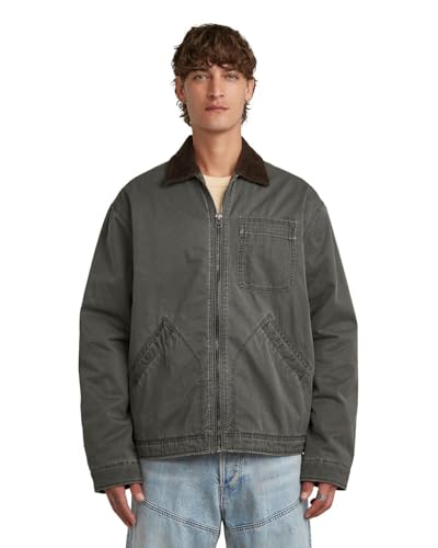 Veste G-STAR Duty Canvas Trucker Jacket coupe ajustee et finitions metalliques de qualite