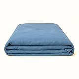 Ger3as Leinen Bettlaken ohne Gummi 100% Stonewashed Natürlich Laken Überwurf