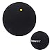 37mm Single Dot Squash Balls Rubber Beginner Training for Competition (Single Yellow dot)