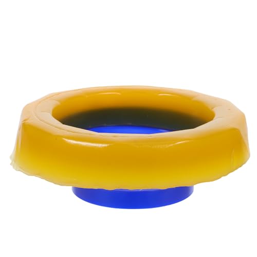 TEHAUX Brida De Inodoro Universal, Junta De Sellado SintéTica, Anillo De Cera Para Wc, Anti-Olor Y Anti-Fugas, FáCil InstalacióN, 13x13x5 Cm