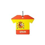 jersey spain 2018 away Apoye a su equipo deportivo, gracias a este ambientador para coche con forma de camiseta, personalizado (puede ser de cualquier deporte).
