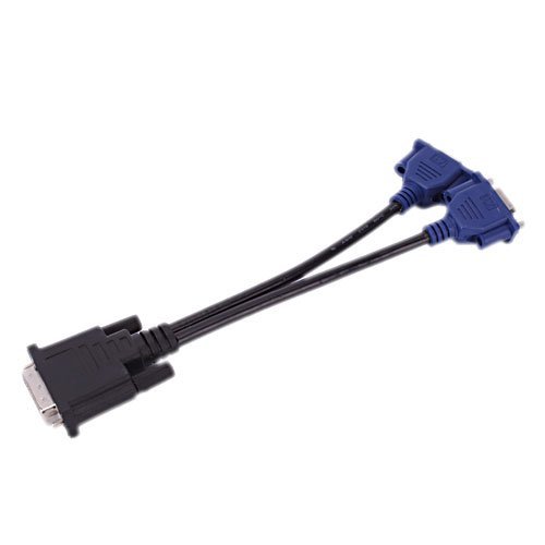 DVI-I to Dual VGA Female Video Cable Adapter