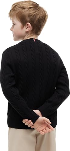 Pull Tommy Hilfiger garçon en maille torsadée de coton premium - 2