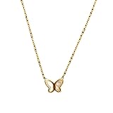 crayfomo Collar de cadena delgada-Diseño minimalista para combinaciones de capas