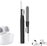 Cleaner Kit for Airpods Pro 1 2 3 4, Multi-Function Cleaning Tool with Brush Flocking Sponge for iPad iPhone,Earbuds,Wireless Earphones,Bluetooth Headphones Case,Camera,Laptop,Black