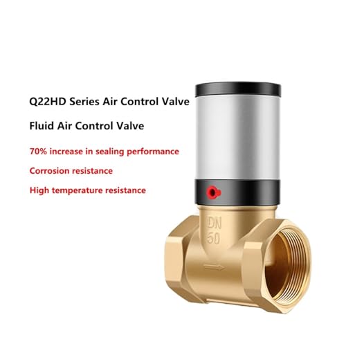 Vanne pneumatique Q22HD DN32 avec corps robuste en laiton et étanchéité PTFE - 3