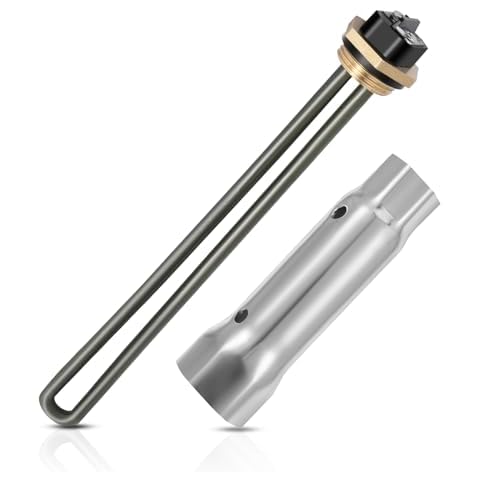 LINGSFIRE 520900 Water Heater Element with RV Water Heater Element Wrench Socket 1440W 120V Electric Water Heater Element For Suburban RV SW Series Replace 520789 232794 Water Heating Element Cover