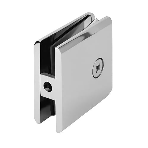 Brixwell Polished Chrome Glass Clamp