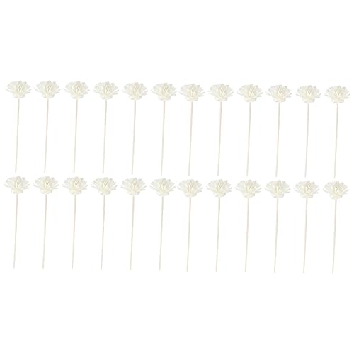 GOOHOCHY 2sets Home Decor Fragrance Sticks Aroma Diffuser Refills Flower Shape 12pcs*2