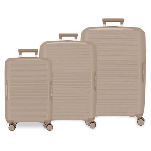 Set de bagages robustes Movom Inari couleur champagne pour voyageurs exigeants