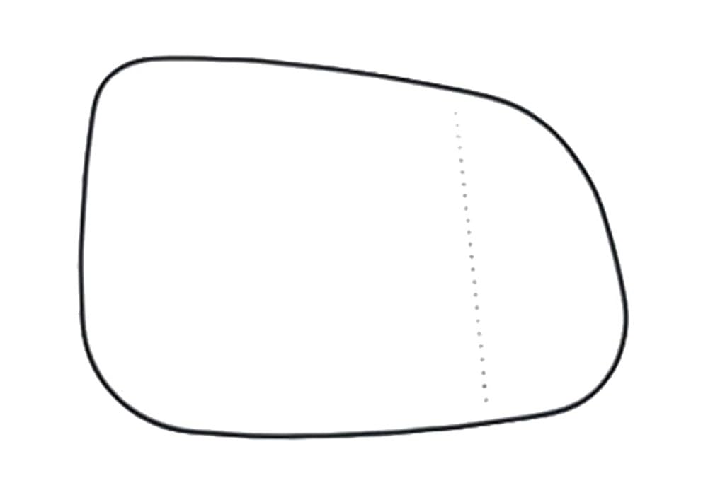 Alkar Außenspiegelglas Rechts - Konvexer Spiegel Für Nissan, Renault & Dacia Modelle
